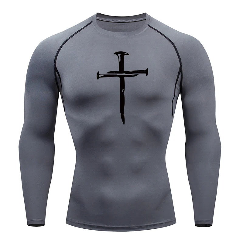 A Selection of Christian Graphic Compression Shirts for Men