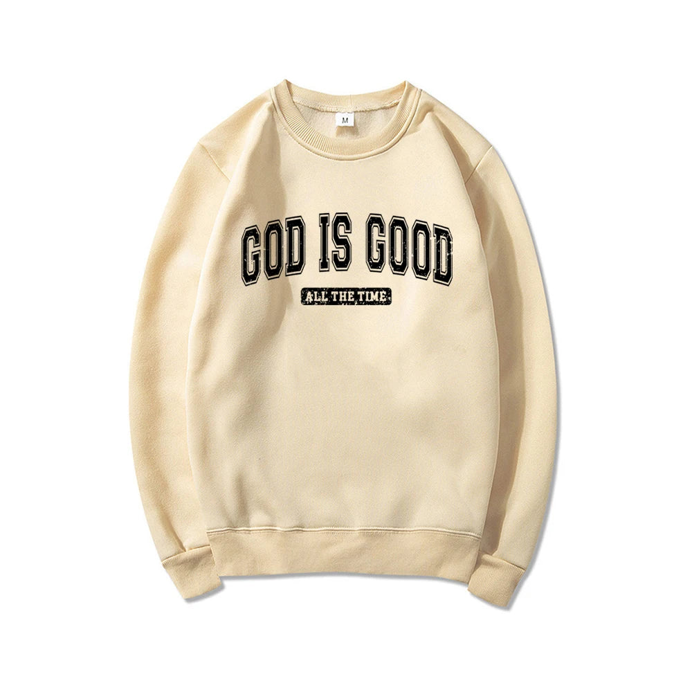 God Is Good Sweatshirt Christian Crewneck Sweatshirt Bible Verse Hoodie Religious Clothing Faith Top Women Christian Gifts