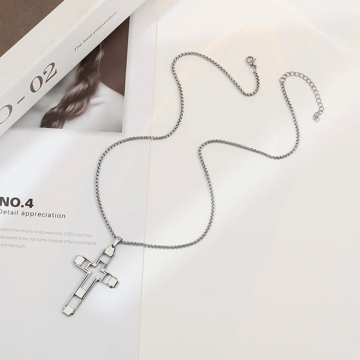 Embrace your faith with our 'JESUS' Cross Necklace For Men Women