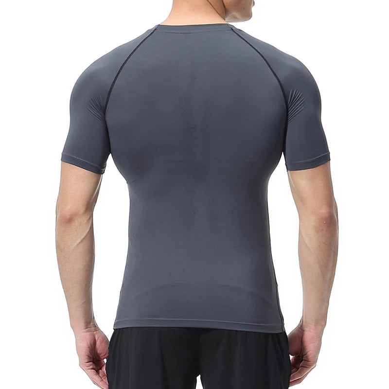 Good looking, "Cross" Print Compression Shirt for Men, [short and long sleeves]