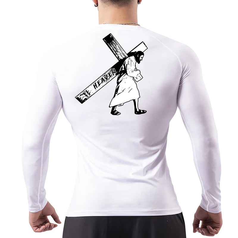 A selection of Graphic Compression Shirt for Christian Men