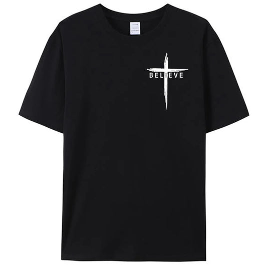 Good looking, "Cross & Believe" T-Shirt for Men and Women!