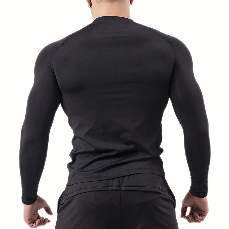 Good looking, "Cross" Print Compression Shirt for Men, [short and long sleeves]