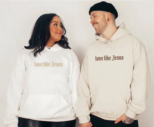 A cool "Love Like Jesus" Hoodie for men and women