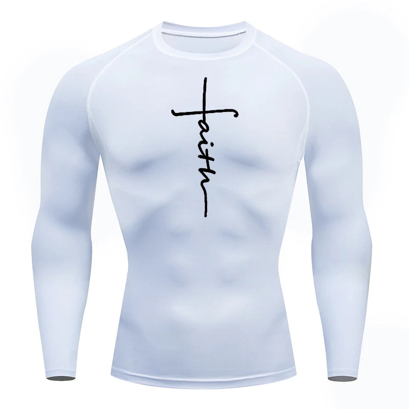 A Selection of Christian Graphic Compression Shirts for Men