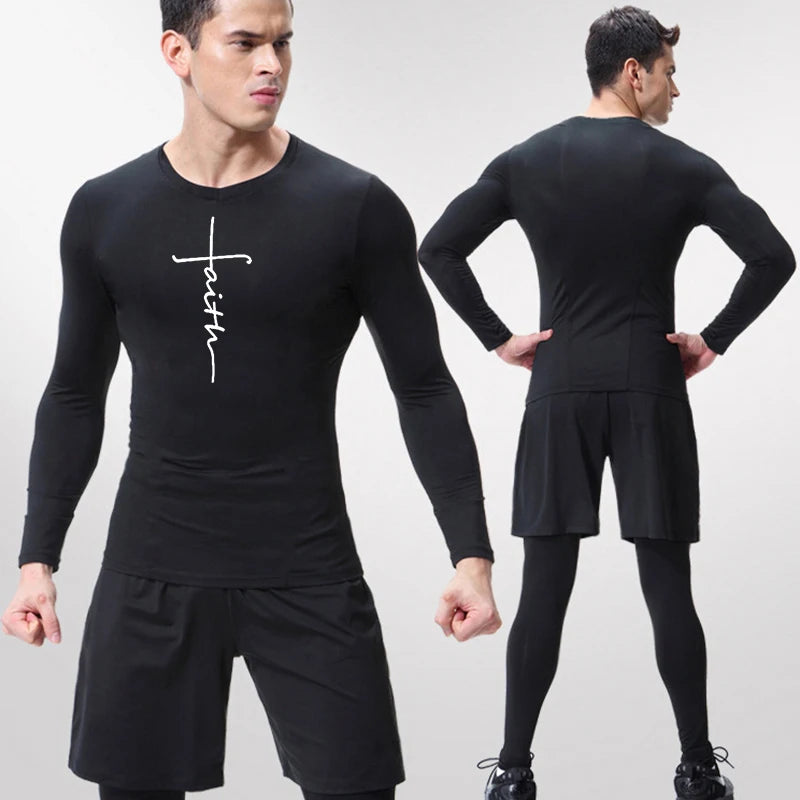 A Selection of Christian Graphic Compression Shirts for Men