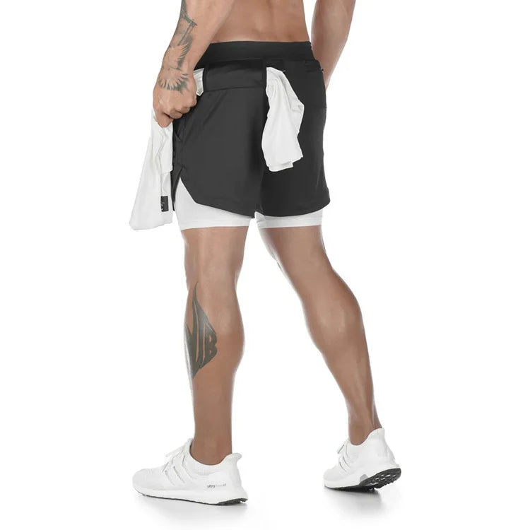 Men’s Performance Shorts, Adorned with Angel Cross and Bible Verse!