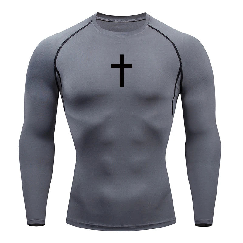 A Selection of Christian Graphic Compression Shirts for Men