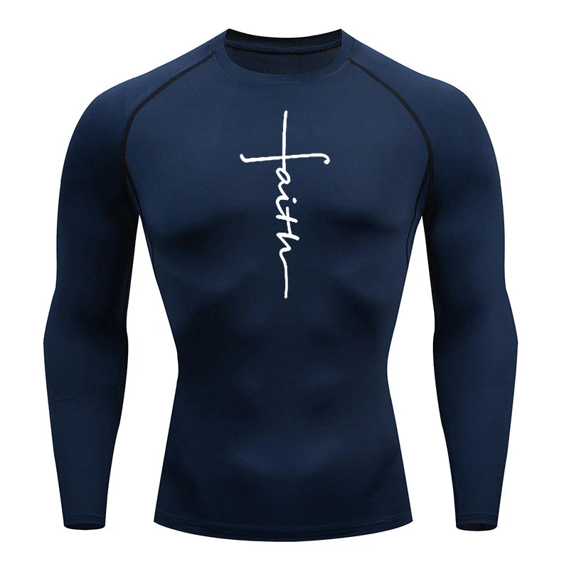 A Selection of Christian Graphic Compression Shirts for Men