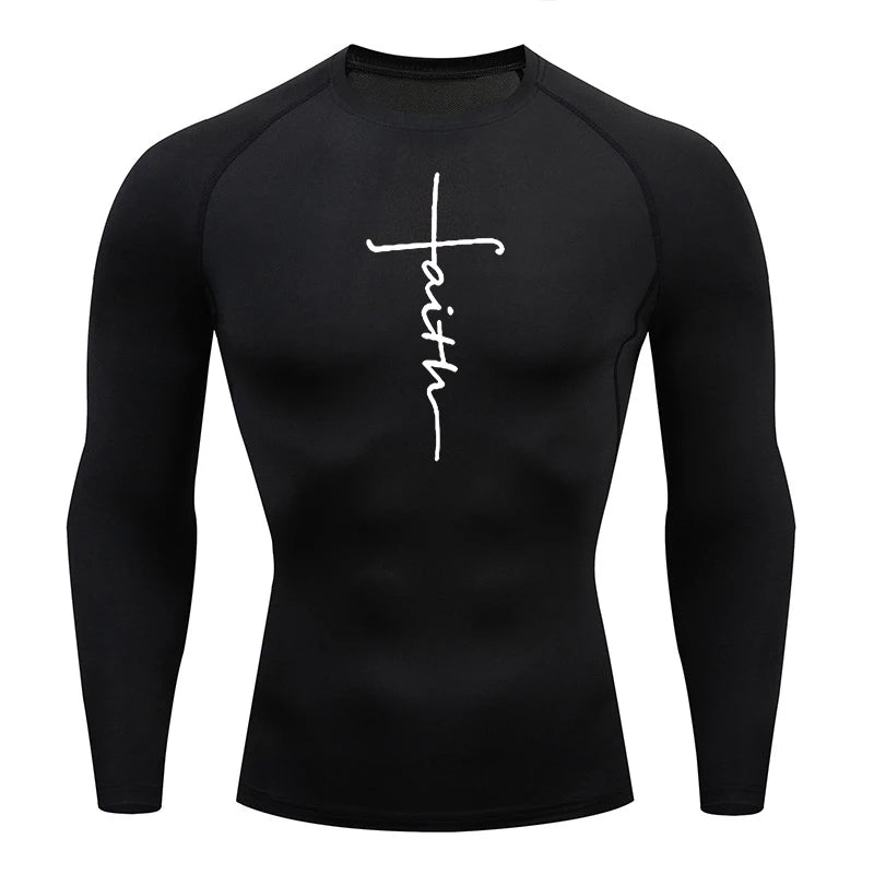 A Selection of Christian Graphic Compression Shirts for Men