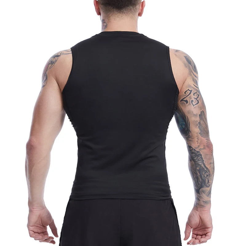 A Selection of Cross Print Sleeveless Compression Shirt for Men Christian Athletic Quick Dry Tank Tops Tees Gym Workout Running Vest Baselayers