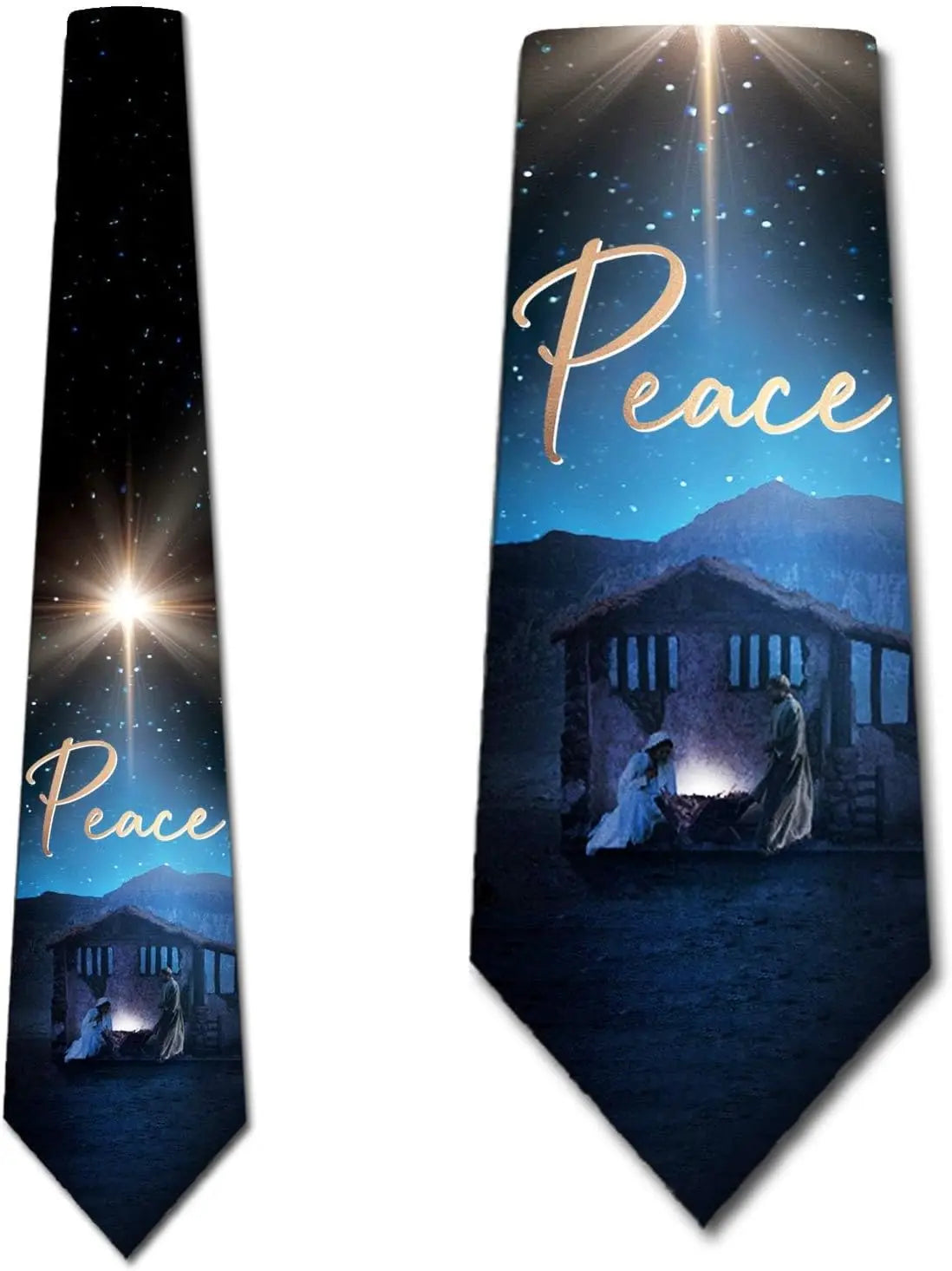 An elegant Nativity Ties for Men, Declaring PEACE!