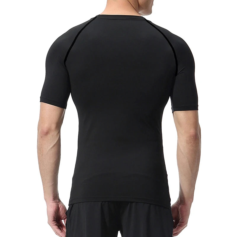 Good looking, "Cross" Print Compression Shirt for Men, [short and long sleeves]