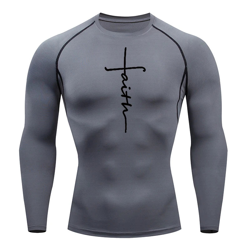 A Selection of Christian Graphic Compression Shirts for Men